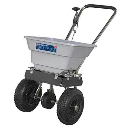 Image of Sealey Ssb37W Stainless Steel Broadcast Salt Spreader 37Kg Walk Behind