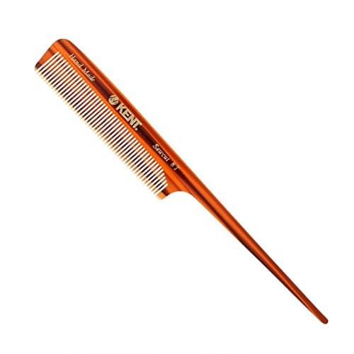 Image of Kent 8T 197mm Handmade Sawcut Womens Fine Toothed Non Scratch Tail Hair Comb