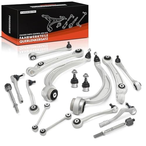 Image of Frankberg 16x Control Arm Kit Front Compatible with A4 8K2 A4 Allroad 8KH A4 Avant 8K5 A5 8T3 A5 Cabriolet 8F7 A5 Sportback 8TA Q5 8RB Replace# 8K0407509A,8K0407506A