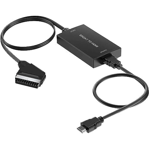 Image of AIFHDAUF SCART to HDMI Converter With Cable, Input HDMI Output Video Audio Adapter for Sky/DVD/STB Display on HDTVs