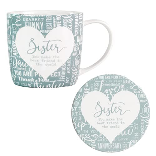 Image of Said with Sentiment 7155 Sister Mug & Coaster Set