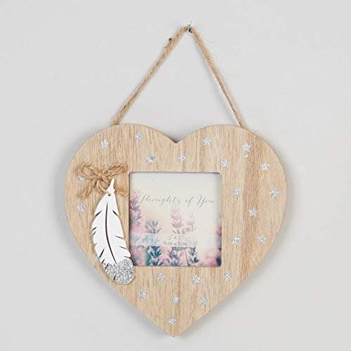 Image of Widdop 3' x 3' - Thoughts of You Hanging Heart Frame with Feather