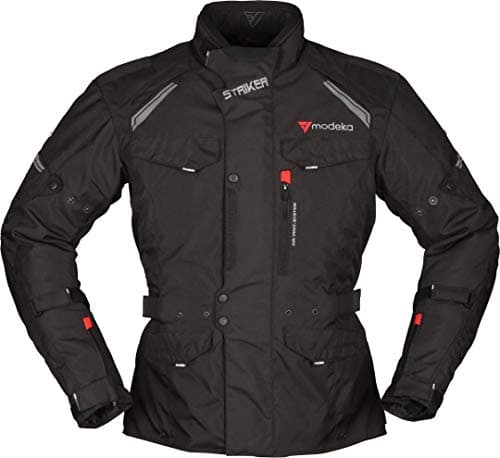 Image of Modeka Striker II Motorcycle Textile Jacket Black Long 2XL