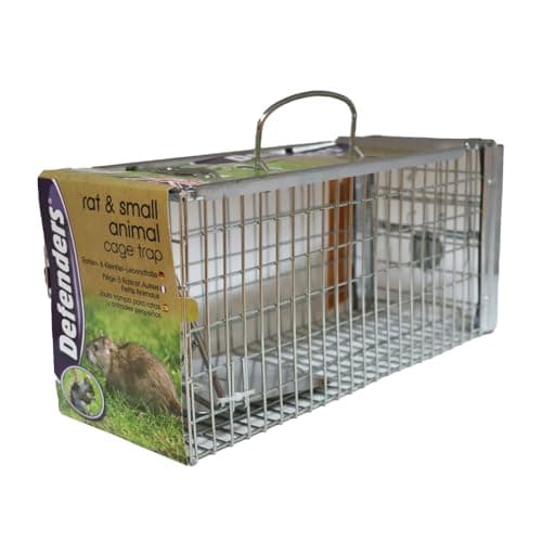 Image of Defenders Rat and Squirrel Cage Trap Humane, Easy to Bait and Set, Long-Lasting Galvanised Metal