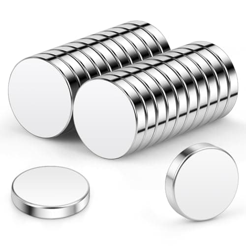 Image of Wukong Round Magnets 10x2mm | 20 Pack, Extremely Strong Mini Magnets for Magnetic Pin Board, Refrigerator, Craft, Office, Kitchen