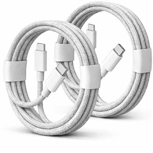 Image of For Sony Xperia 10 vii vi v iv iii ii, 1 vii-vi-v-iv-iii-ii, 5 Charger Cable Super Fast Charging USB-C to C Type Power Adapter Wire and Data Transfer Lead 1m Long (White, 1M)