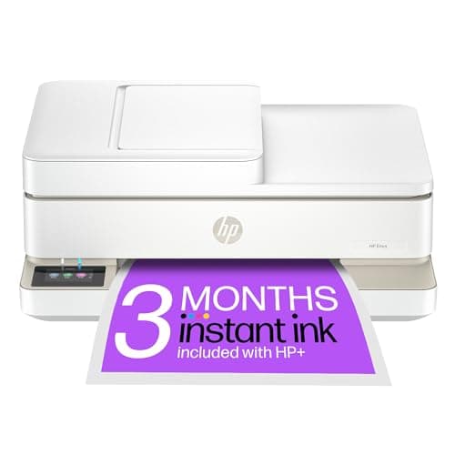 Image of HP Envy 6520e All in One Printer | Perfect for Home | Colour | Wireless | Print, Scan & Copy | 3 months free Instant Ink | Automatic 2-sided Photo Printing | Beige