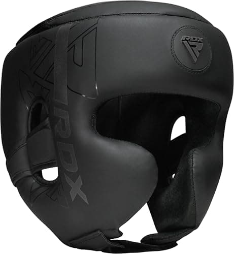 Image of RDX Headguard for Boxing, MMA Training, Adjustable Padded KARA Head Guard for Cheeks Forehead and Ear Protection, Adult & Kids Headgear Muay Thai Kickboxing Sparring Martial Arts Taekwondo Helmet