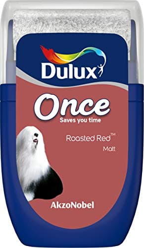 Image of Dulux Once Tester Paint - Roasted Red - 30ML