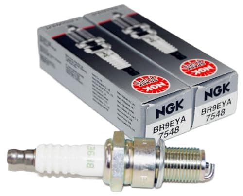 Image of NGK V-Power Spark Plugs - Stock #7548 - BR9EYA - Solid Tip - Pack of (2)