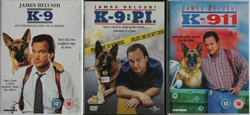 Image of K9 - JAMES BELUSHI trilogy 1-3 COMPLETE COLLECTION / 1. K-9 / 2. K-9 P.I. / 3. K-911 = ULTIMATE 3x DVD SET
