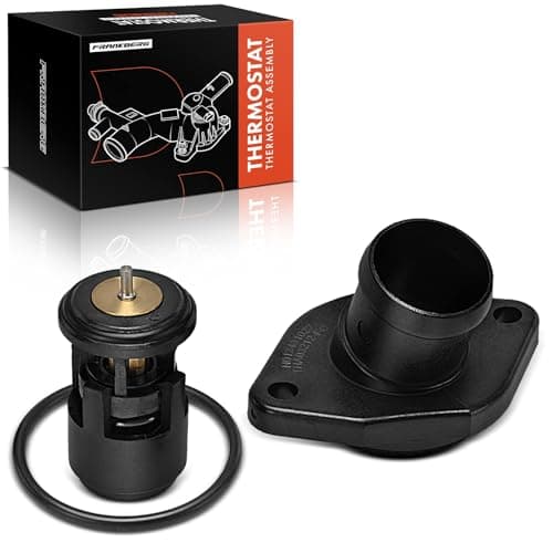 Image of Frankberg Engine Coolant thermostat Housing Petrol Compatible with Arosa 6H1 Ibiza II 6K1 B.o.r.a 1J2 Golf IV 1J1 Polo 6N1 6N2 L.u.p.o 6E1 6X1 Leon 1M1 Replace# 032121121J
