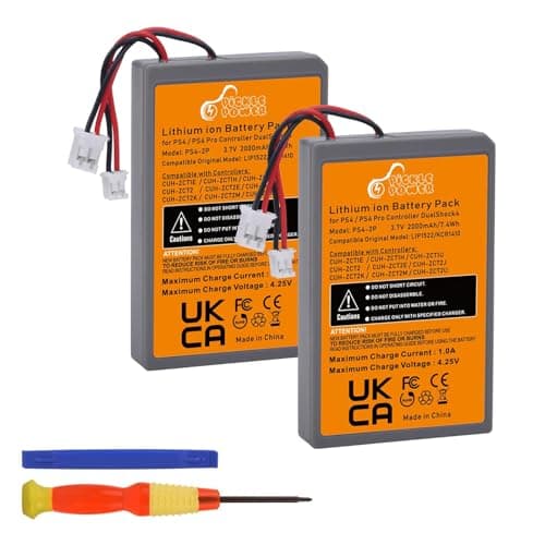 Image of Pickle Power PS4 PS4Pro Battery Replacement for Sony Playstation 4 Dualshock 4 V1 V2 Controller CUH-ZCT2 CUH-ZCT2E CUH-ZCT1E CUH-ZCT1U