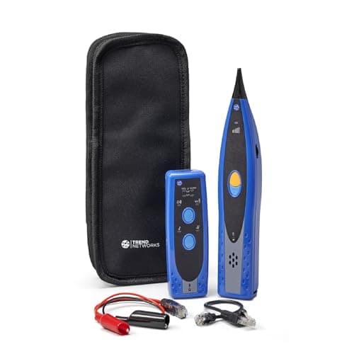 Image of TREND Networks | Tone and Probe Kit | Data, Telephone, COAX and Electrical Copper Cable Tracing | Cable Identifier and Testing Tool Set