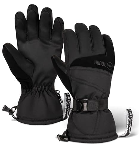 Image of Tough Outdoors Winter Gloves - Waterproof Ski Gloves for Women and Men - Warm Womens Mens Snowboard Glove - Insulated Thermal Skiing Snowboarding Cold Weather Snow Glove - X-Small