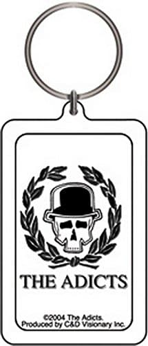 Image of CD Visionary The Adicts Skull Vine Lucite Keychain K-1486
