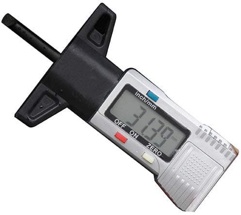 Image of Streetwize - Digital Tyre Thread Depth Gauge - LCD Display, Measuring to 0-25mm - Portable Thread Depth Measuring Tool