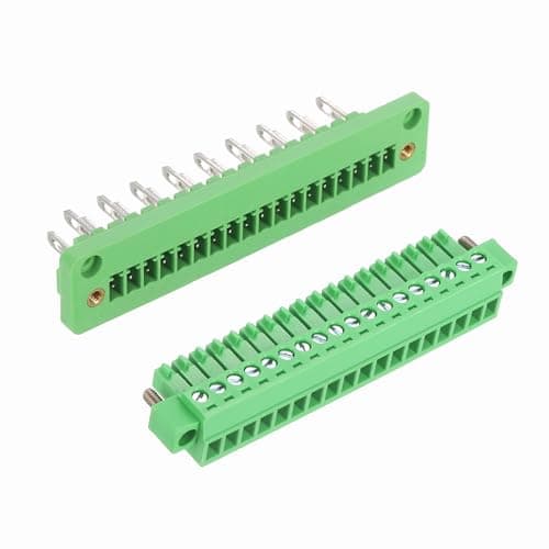 Image of sourcing map 18-Pin 3.5mm Pitch Pluggable Screw Terminal Block Connectors, PA66 300V 8A Through-Wall PCB Terminal Connectors 26-14AWG Cable for DIY Electronics Automation Power Modules