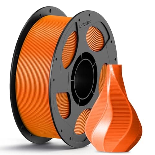 Image of ANYCUBIC PLA Filament 1.75mm, 3D Printer Filament, Intelligent Identification, Dimensional Accuracy +/- 0.02mm, 1KG Reusable Spool Orange