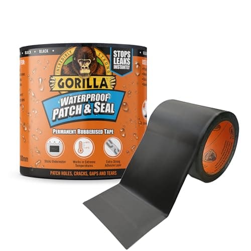 Image of Gorilla Waterproof Patch & Seal Tape Black 3m