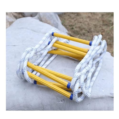 Image of Emerncy Fire Escape Ladder - Flame Resistant, Fast Deploy for 2-S, Sturdy Portable Reu Safe Tool for Home, Office, and Emerncy Preparedness