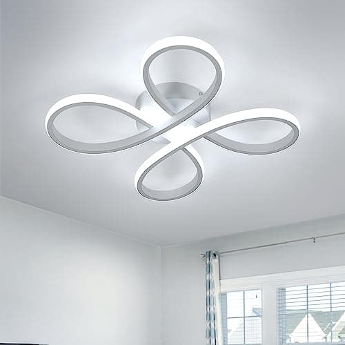 Image of Comely LED Ceiling Light, 30W 3500LM Modern Light Fittings Ceilings, Creative Flower Shaped LED Ceiling Lamp for Bedroom Corridor Dining Room, Cool White Light 6500K