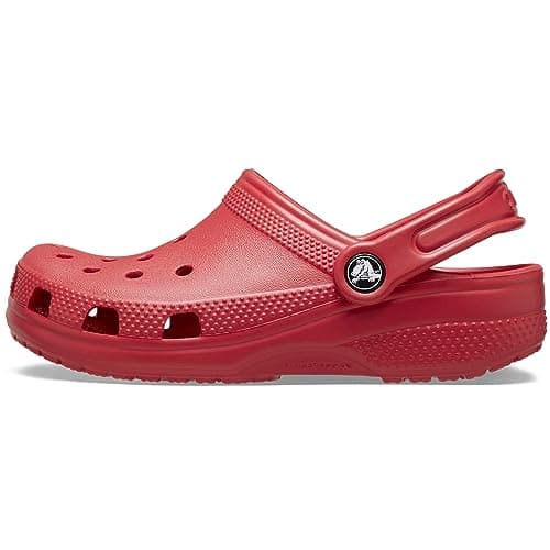 Image of Crocs Unisex Kids Classic Clog T Clog, Varsity Red, 10 UK Child
