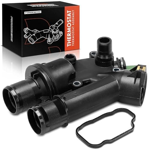 Image of Frankberg 1x Engine Coolant Thermostat Housing Diesel Compatible with Galaxy WA6 S-Max WA6 Mondeo IV BA7 407 SW 6D 6E 607 9D 9U 508 SW I 8E C-Crosser VU VV Replace# 9657182080