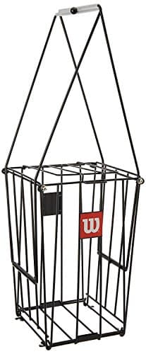 Image of Wilson 75 TENNIS BALL BASKET, Black, One Size