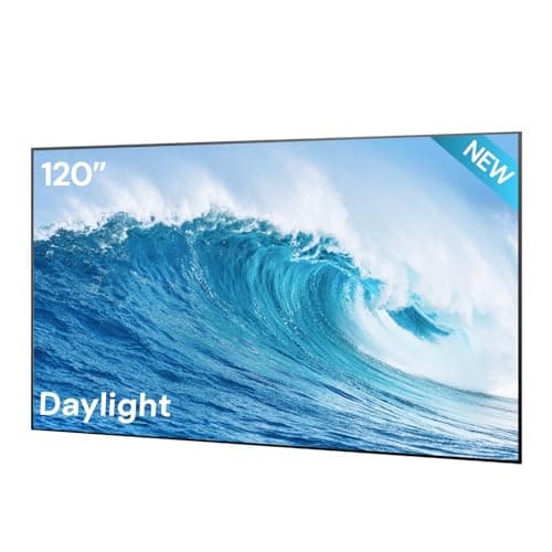 Image of AWOL VISION 120" Projector Screen for Ultra Short Throw Projector, 90% Ambient Light Rejecting New Gen Fresnel Fixed Frame ALR Screen for Day Light use, 1.5 Peak Gain, Active 3D, 4K/8K UHD