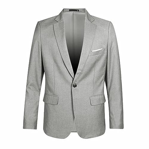 Image of Kids Toddler Baby Boys Spring Autumn Solid Long Sleeve Coat Outfits Suit Clothes (Grey, 13-14 Years)