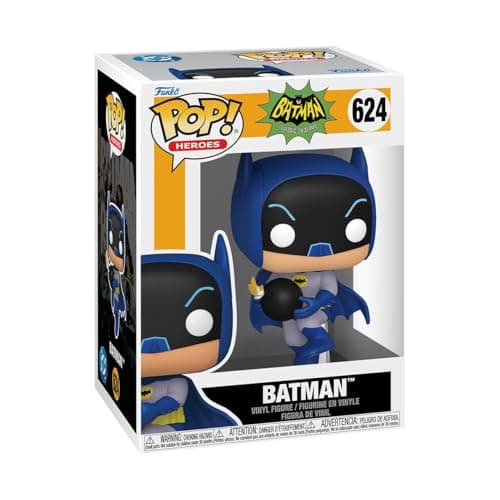 Image of Funko POP! Heroes: Batman - 1966 - Batman with Bomb - Collectable Vinyl Figure - Gift Idea - Official Merchandise - Toys For Kids & Adults - Model Figure for Collectors and Display
