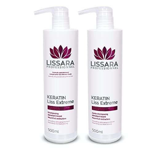 Image of Sulphate-Free Shampoo & Conditioner Duo - with keratin - Treatment for use after Brazilian Straightening Treatment – 2 x 500ml