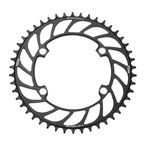 Image of sourcing map 110BCD Bike Chainring 46T 9/10/11 Speed 192mm Diameter Round Aluminum Narrow Wide Tooth Bike Chainwheel for MTB Road Bike, Black