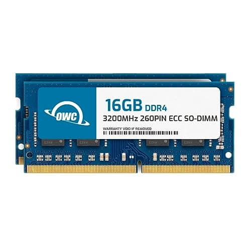 Image of OWC 32GB (2x16GB) DDR4 3200MHz PC4-25600 CL22 1RX8 ECC Unbuffered SODIMM 1.2V 260-pin