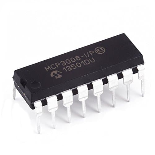 Image of Best Price Square 10BIT ADC, 2.7V, 8CH, SPI, 16DIP MCP3008-I/P By MICROCHIP