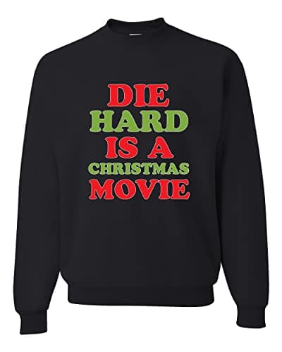 Image of Wild Bobby Die Hard Is A Christmas Movie Meme Christmas Unisex Crewneck Sweatshirt, Black Die Hard, 5XL