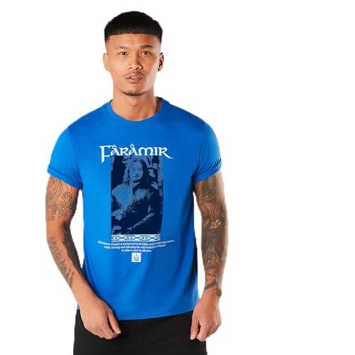 Image of Lord of The Rings Faramir of Gondor Men's T-Shirt - Royal Blue XXL