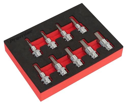 Image of Sealey AK6240 9PC 3/8"Sq Drive Hex Key Socket Bit Set - Metric