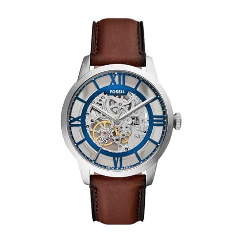 Image of Fossil Townsman Watch for Men, Automatic Three Hand Movement with Stainless Steel or Leather Strap