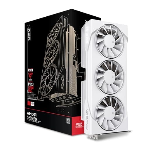 Image of XFX Swift AMD Radeon RX 9060 XT OC White Triple Fan Gaming Edition Graphics Card 16GB (RX-96TS316W7)