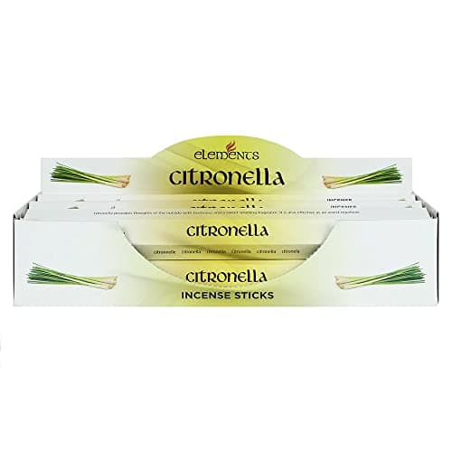 Image of NEW BOX OF ELEMENTS CITRONELLA INCENSE STICKS - 6 TUBES OF 20 STICKS IS84222