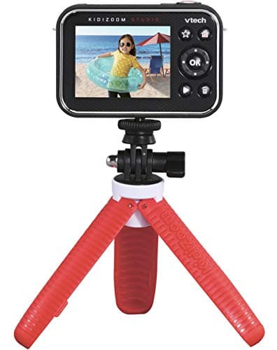 Image of VTech KidiZoom Studio (Red), Video Camera for Children with Fun Games, Kids Digital Camera with Special Effects, Rechargeable Battery, for Boys & Girls from 5 Years +, English Version