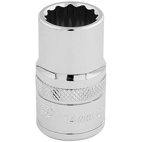 Image of Draper 33125 1/2" Square Drive 12 Point Socket, 14mm Size