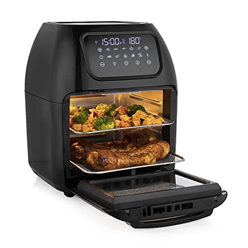 Image of Tristar Multi Crispy Fryer Oven, 10L Capacity, Oil-free Baking, 10 Programmes, Touch Screen, Dishwasher Safe Parts, Non-stick Coating, Accessories Included, 1800 W, Airfryer FR-6964