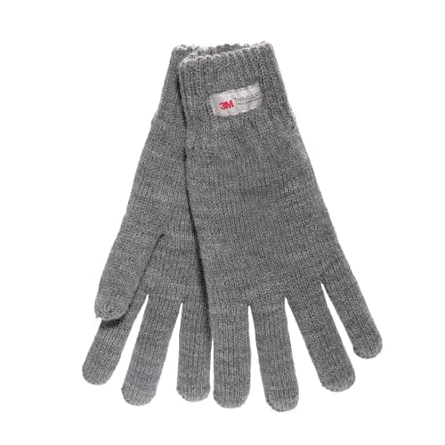 Image of GM Apparel Ladies 3M Thinsulate Gloves | Thermal Knitted Gloves | Extra Warm & Lightweight Outdoor Winter Ski for Women - Grey