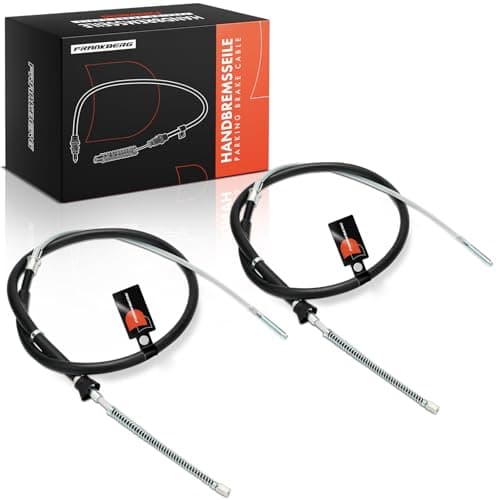 Image of Frankberg 2x Handbrake Cable Drum brake Rear Left Right Compatible with Arosa 6H1 1997-2004 L.u.p.o 6E1 6X1 1998-2005 Replace# 6X0609721F