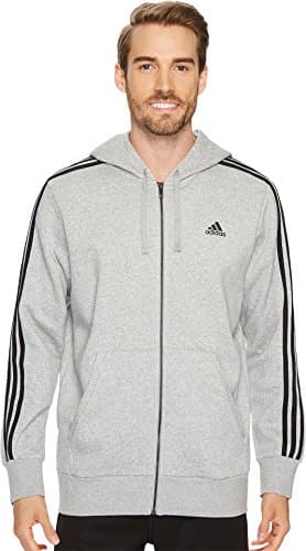 Image of adidas Women's Essentials Big Logo Hoodie, Medium Grey Heather/Black, L