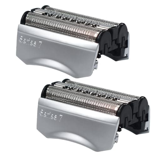 Image of Braun Series 7 Electric Shaver Foil Replacement Heads - 2 Pack Compatible with 720cc, 730cc, 735s, 750cc, 760cc, 790cc, 795cc Shavers