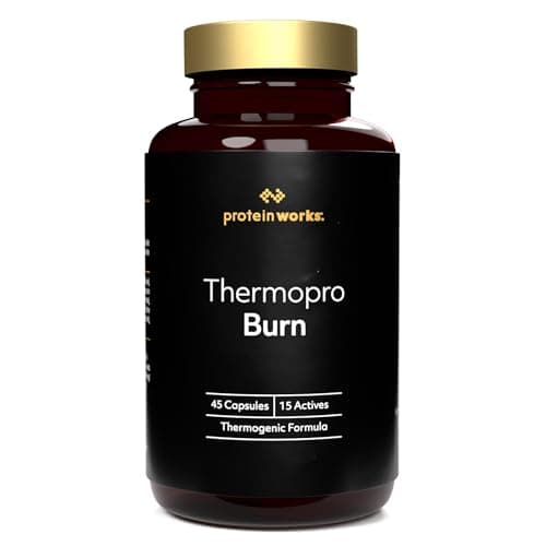 Image of Thermopro Burn - Gold Innovation, Fat Burner Tablets, Preworkout Supplement with Caffeine, Added Amino Acids, Vitamins & Minerals, Reduces Tiredness & Fatigue, 45 Capsules | Protein Works